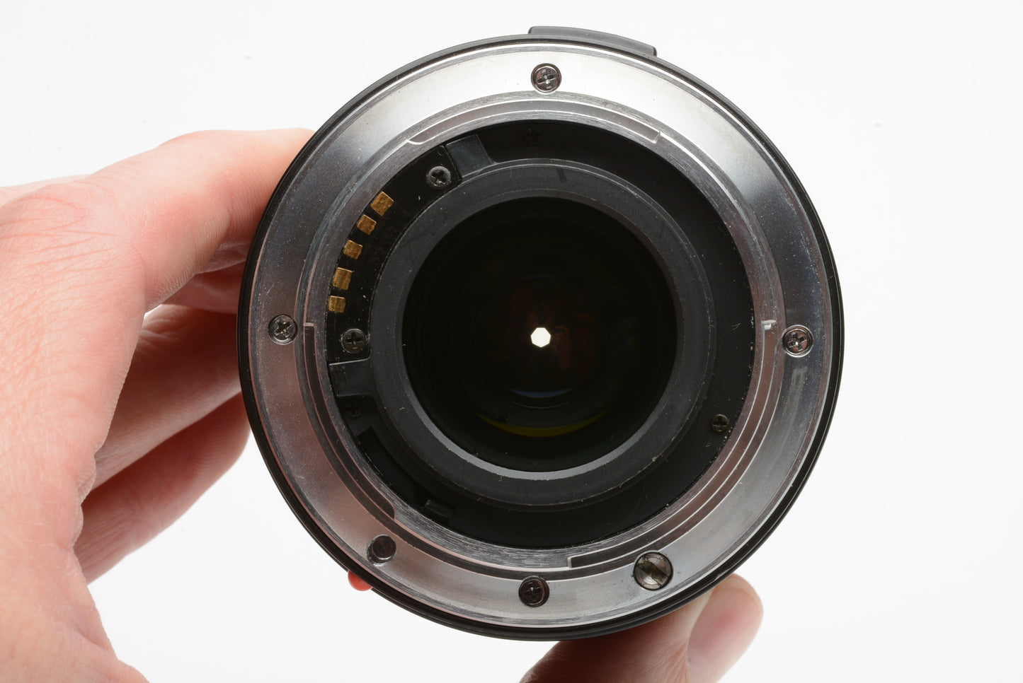 Minolta Maxxum AF 28-85mm f3.5-4.5 zoom lens, caps, hood, great glass, nice!