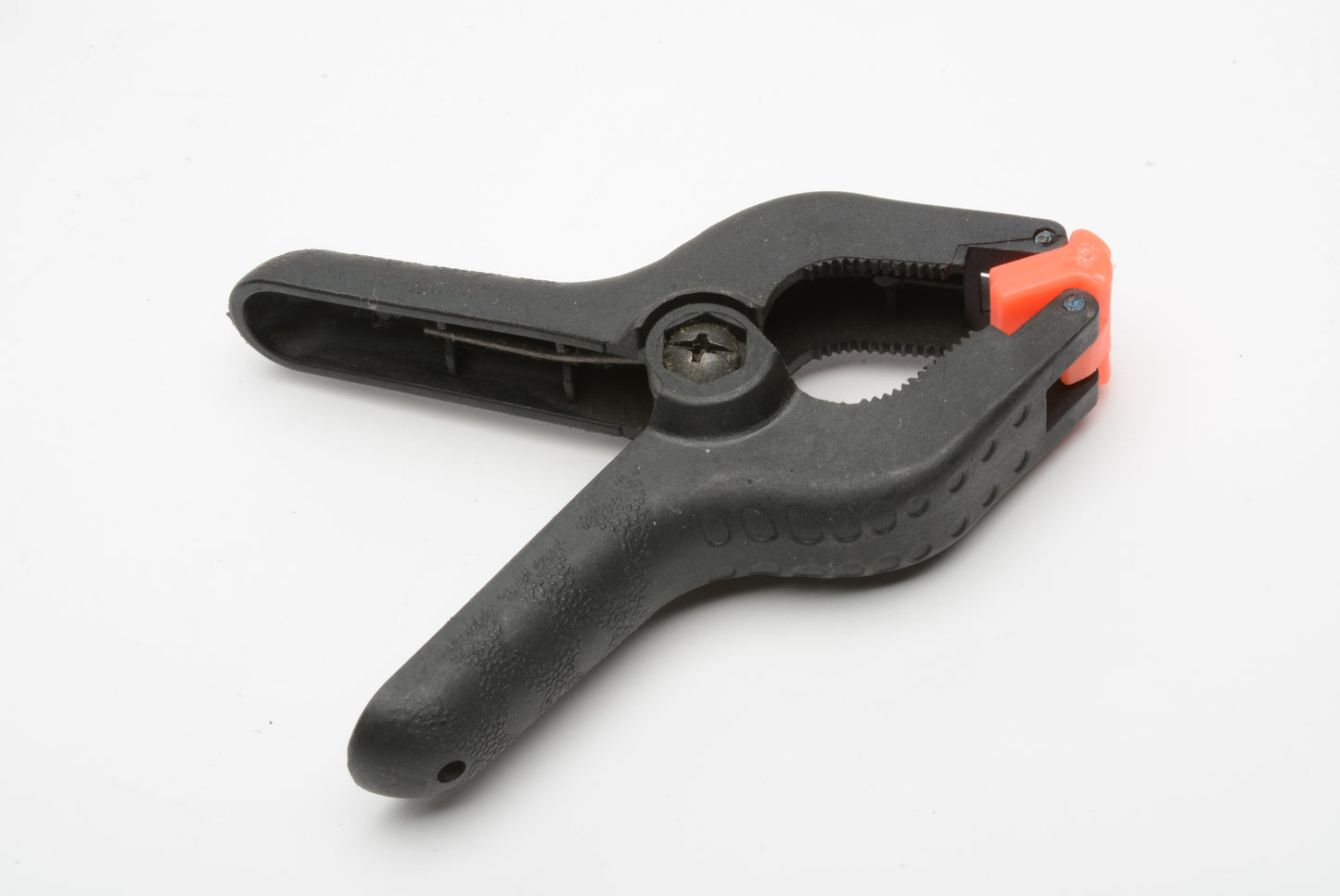 Set of 5 Heavy Duty Muslin Clamps 4 1/2" (Black/Orange tips)