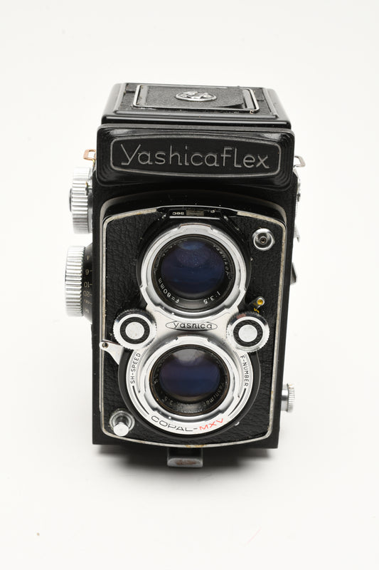 YashicaFlex Yashica A TLR 120 Camera w/80mm f3.5, tested, Great, Accurate