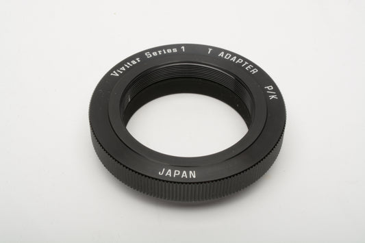 Vivitar Series 1 T-Mount to P/K Adapter - made in Japan
