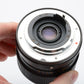 Bushnell 28mm f2.8 Auto Wide-Angle lens for Konica AR mount, caps + pouch