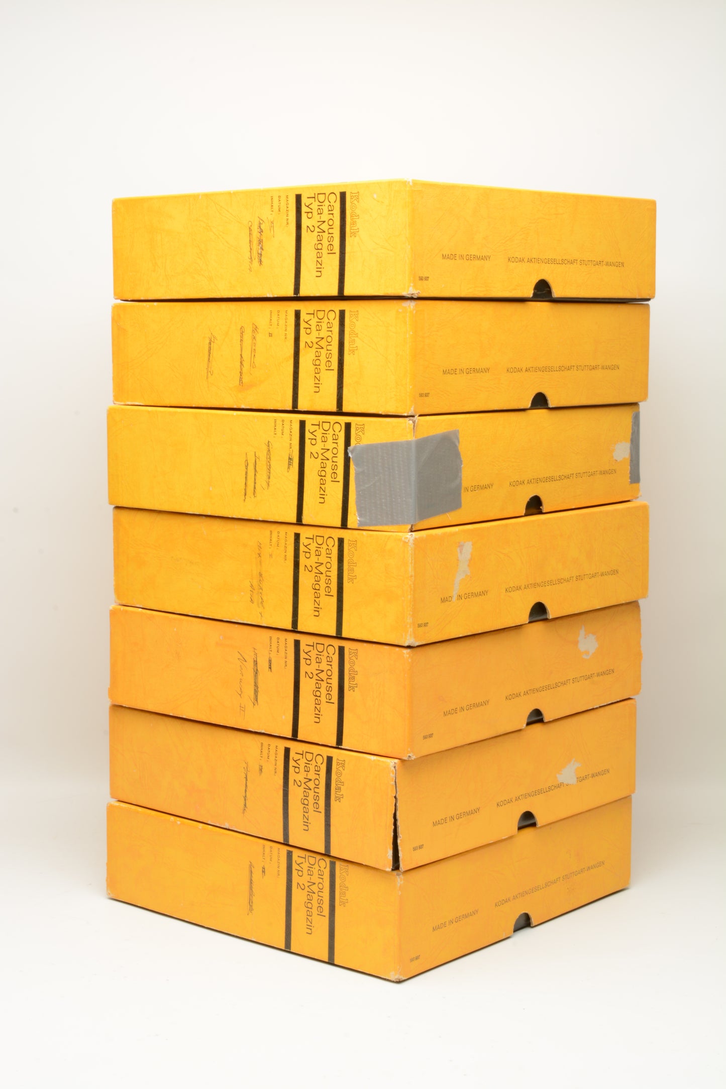 7X Kodak Carousel 80 slide trays, boxed, w/Covers, Great! (Typ 2)