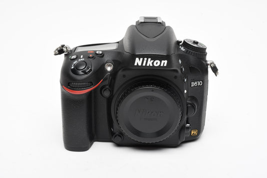 Nikon D610 DSLR Body w/battery, charger, strap, USB, Only 271 Acts!! Mint, Boxed