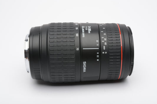 Sigma 70-300mm f4-5.6 DL Macro Red Line (Maxxum / Sony A Mount) *READ MF ONLY