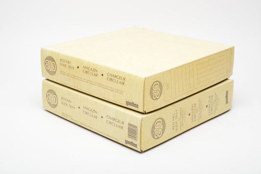 Yankee Carousel 80 slide trays, boxed, w/lids, New