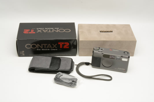 Contax T2 Titanium Black, New in box, Never Used