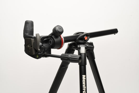 Manfrotto 290 Dual Tripod w/MH804 Head + Case and QR plate, Great
