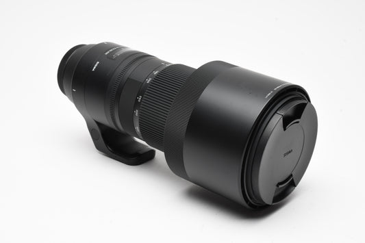 Sigma AF 150-600mm f5-6.3 Contemporary w/hood, case, Mint- Canon EF *Read