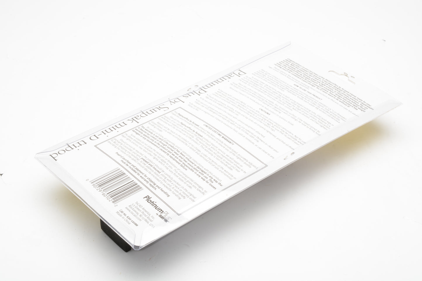 Sunpak Platinum Plus compact Mini-D tripod #620120BB, New