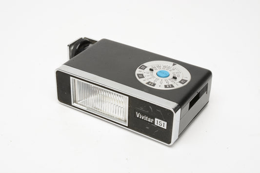 Vivitar 151 AC or battery powered electronic flash in case