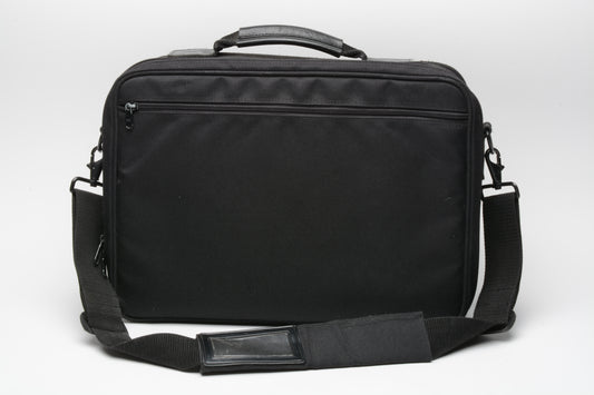 Canon camera messenger bag w/file folder slot, nice, Black