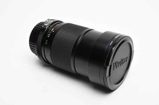 Vivitar 28-85mm f2.8-3.8 Zoom lens Nikon Ai Mount, Clean, UV+Case
