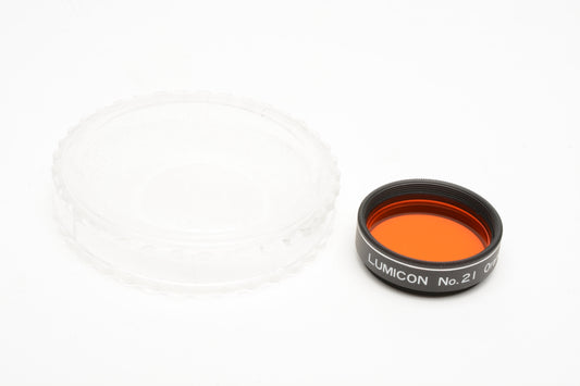 Lumicon 1.25" #21 Orange Filter SKU: LF1030, Mint-