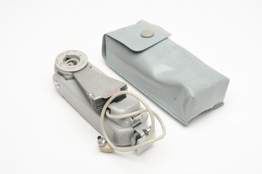 Honeywell Tilt-A-Mite flash reflector in case, nice & clean (Light Gray)