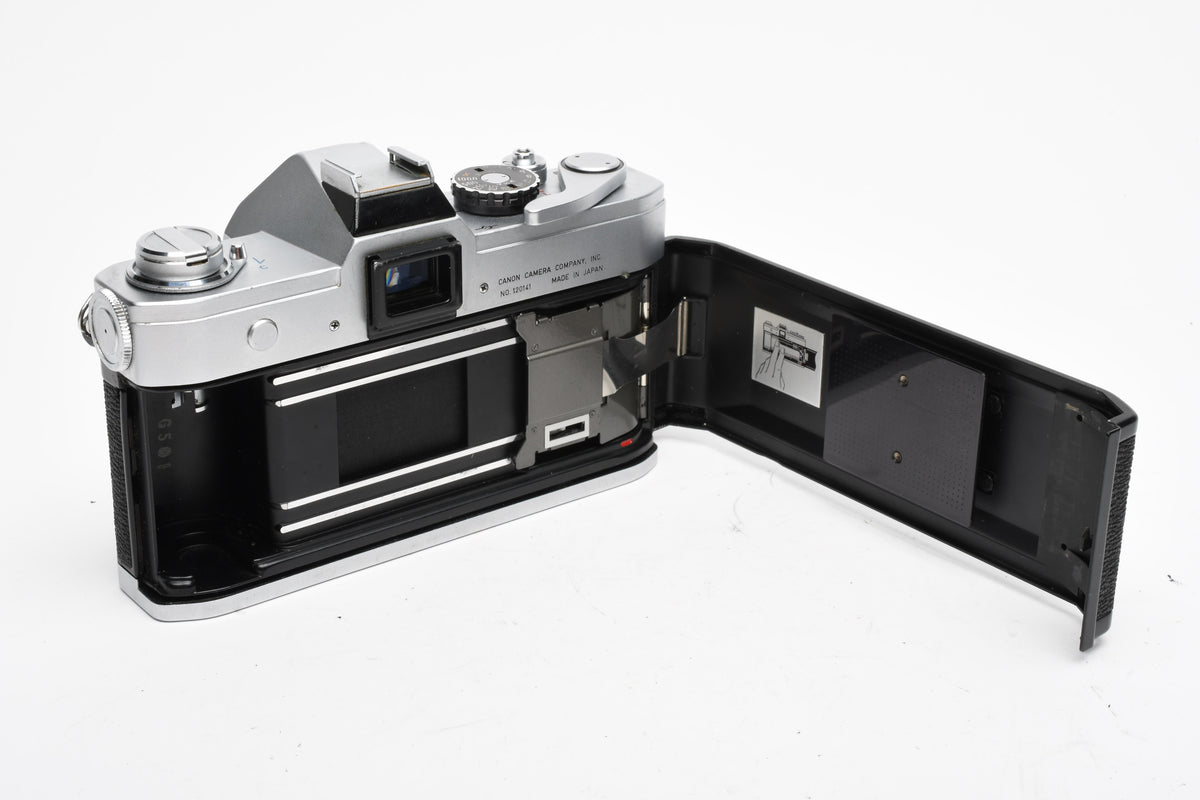 Canon FT QL 35mm SLR body, New seals, accurate, timeless (silver)