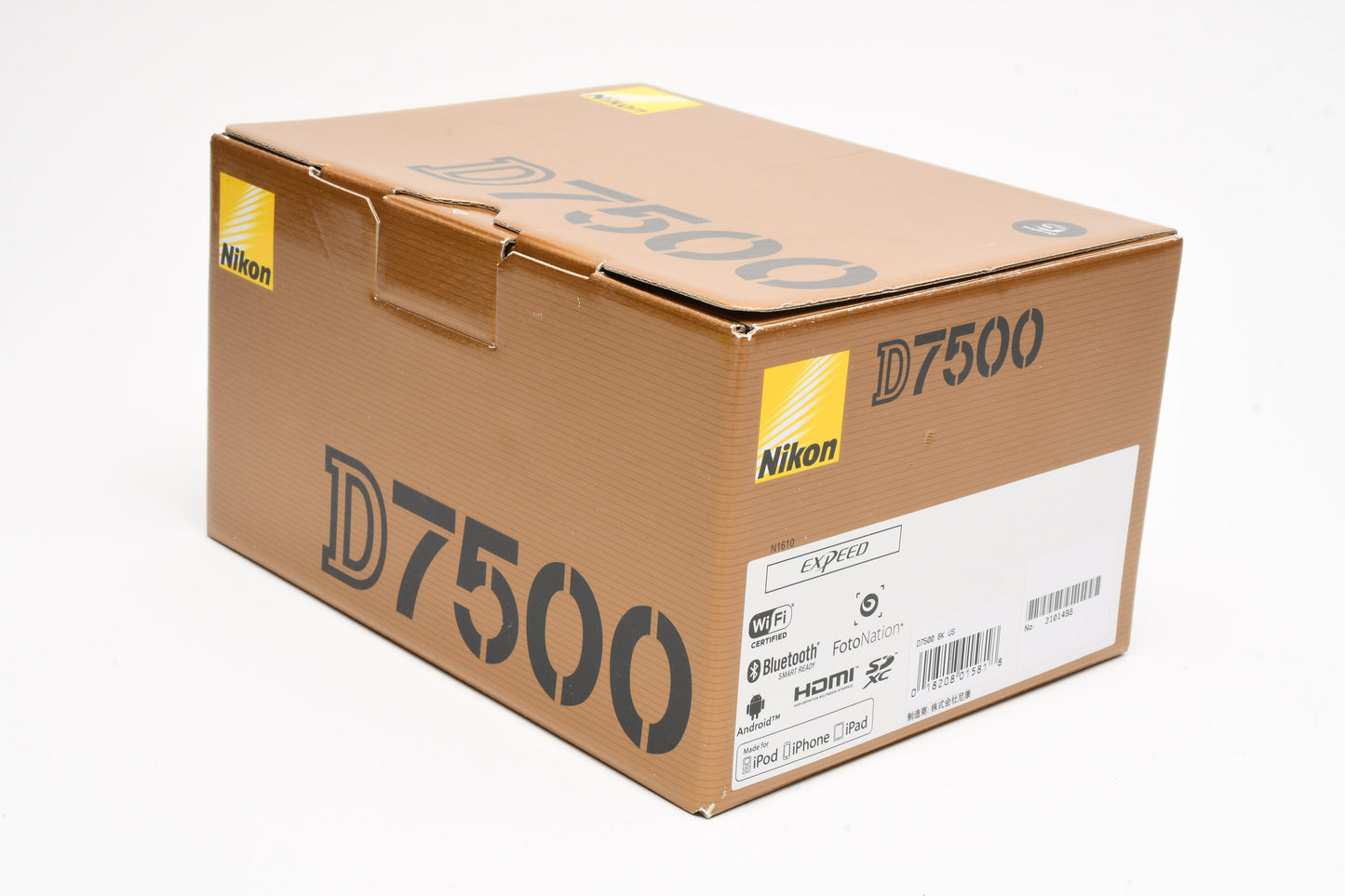 Nikon D7500 DSLR Body w/Batt, charger, Only 16 Acts!! Mint USA Boxed