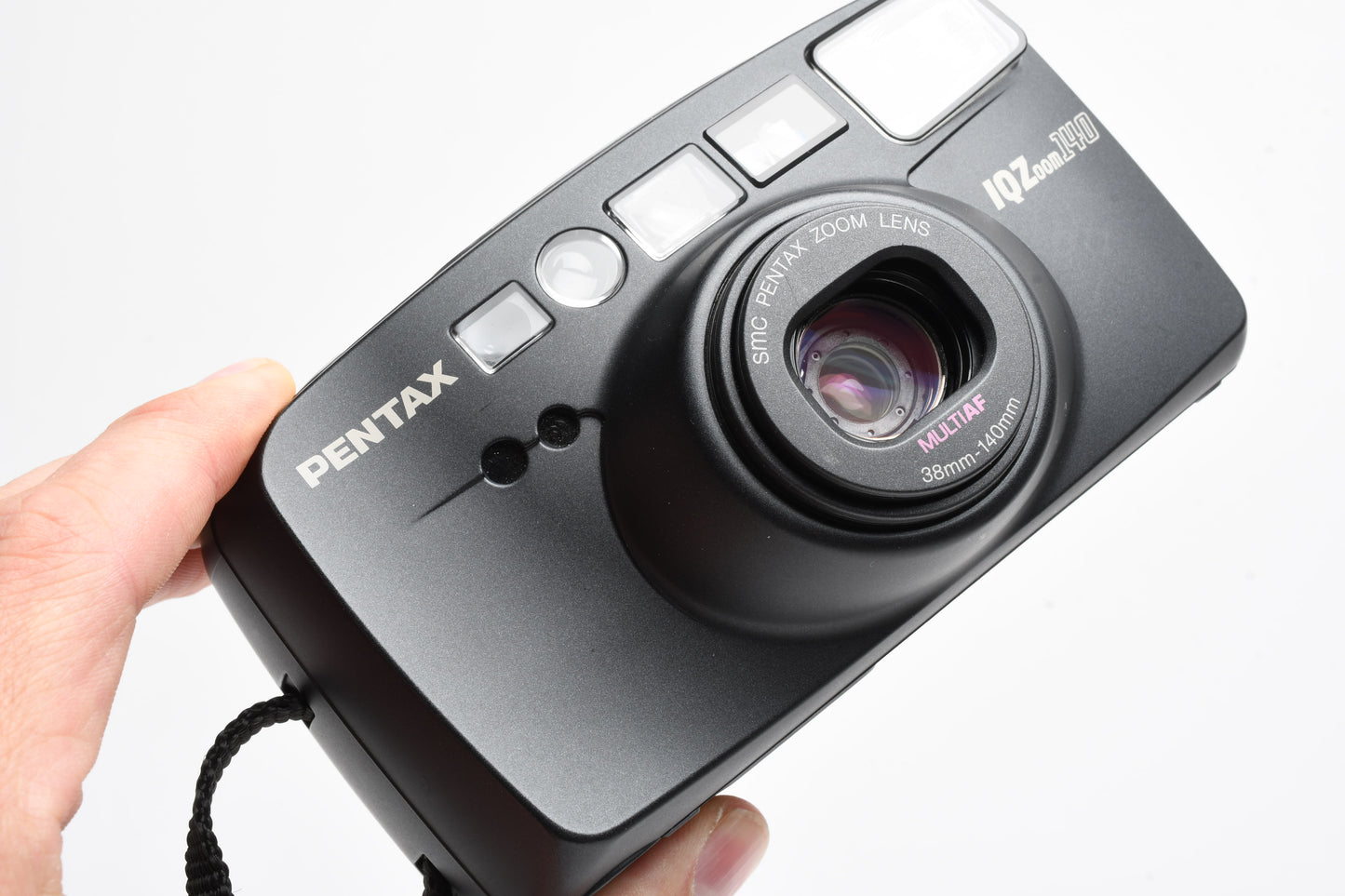 Pentax IQZoom 140 QD 35mm Point&Shoot Camera w/38-140mm zoom +Remote, Tested