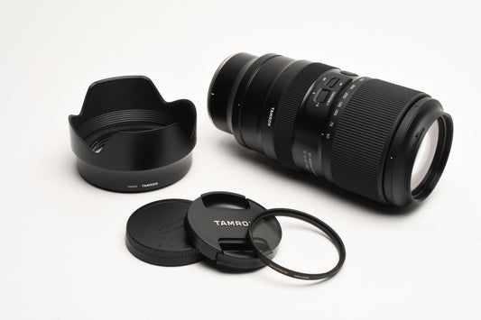 Tamron 50-400mm F5-6.3 w/hood, caps, UV, Nikon Z Mount, Mint- USA