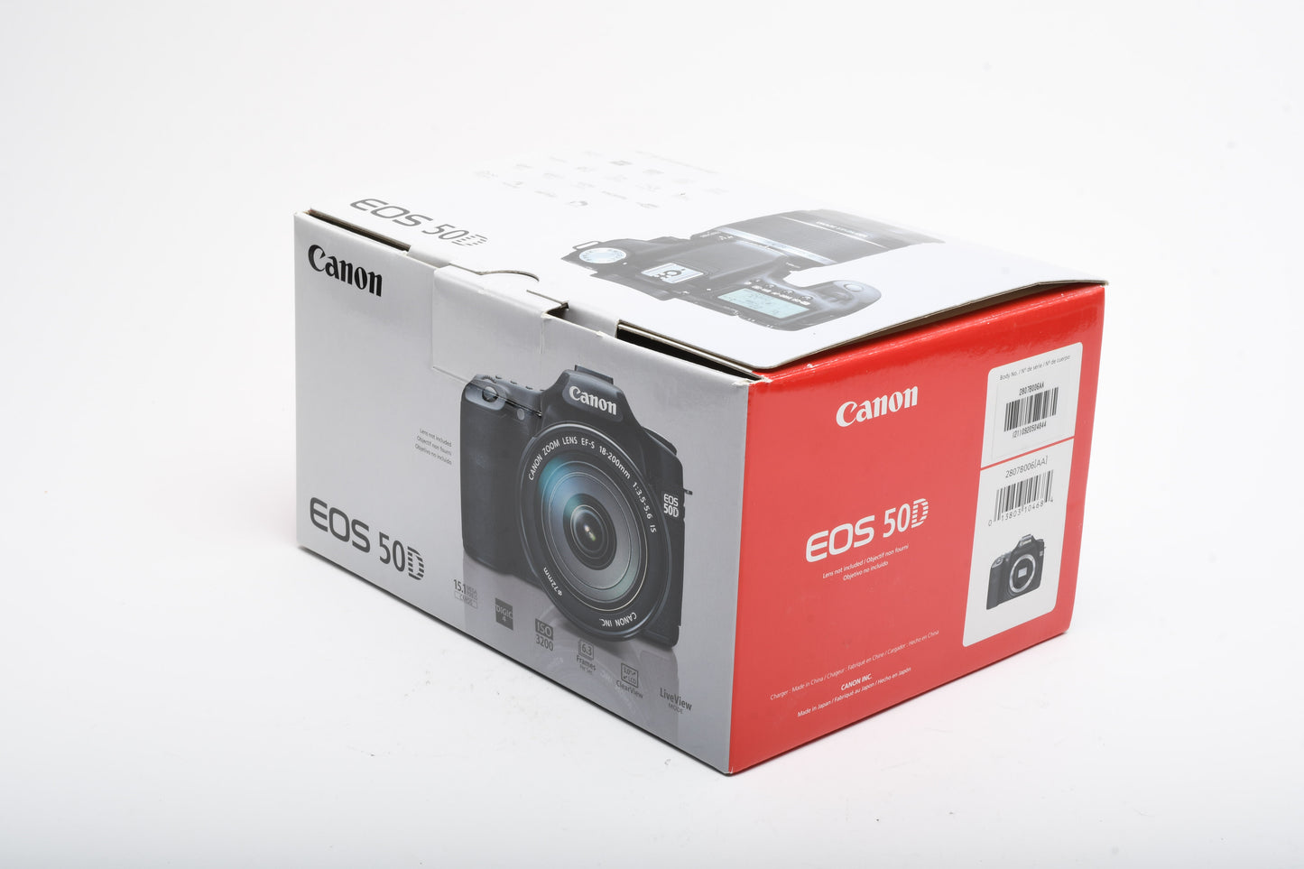 Canon EOS 50D DSLR Body w/2X Batts, charger, 4GB CF, Box, 14K Acts