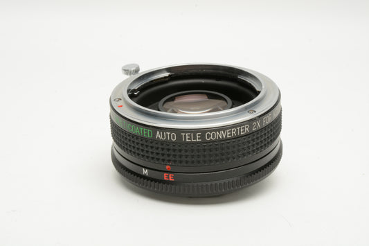 Cambron Konica 2x Teleconverter w/Caps and case, Nice