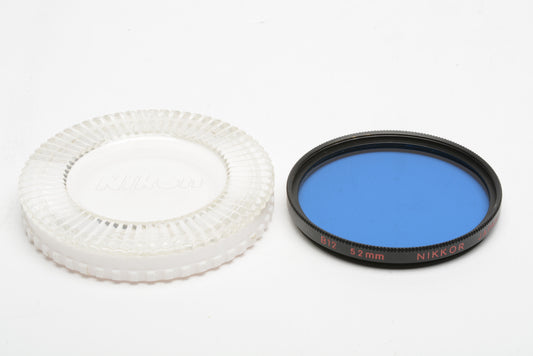 Nikon 52mm B12 Blue filter in jewel case, Clean