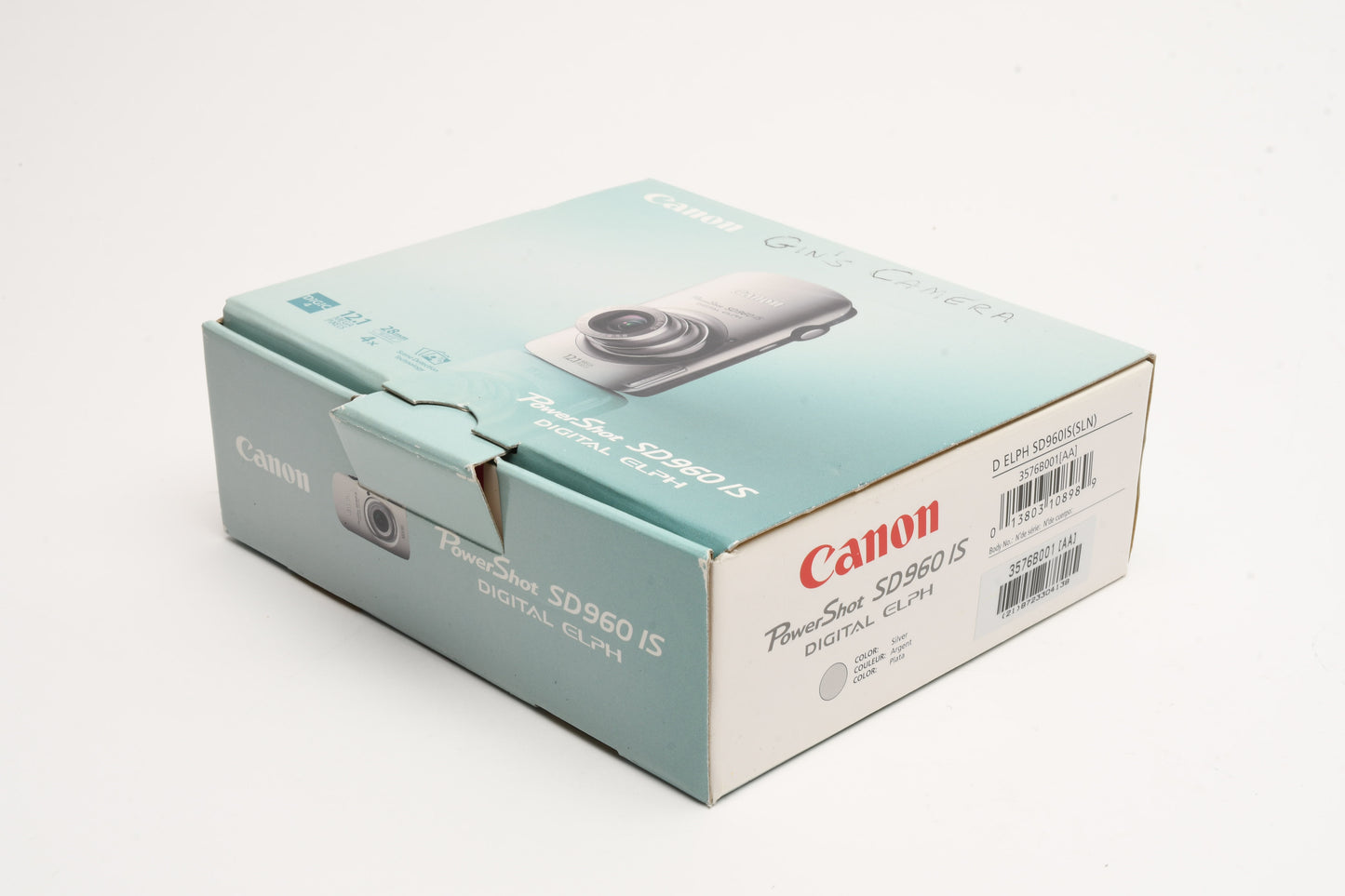 Canon Powershot SD960 IS (Silver) 12.1MP Digital Point&Shoot Camera, Boxed