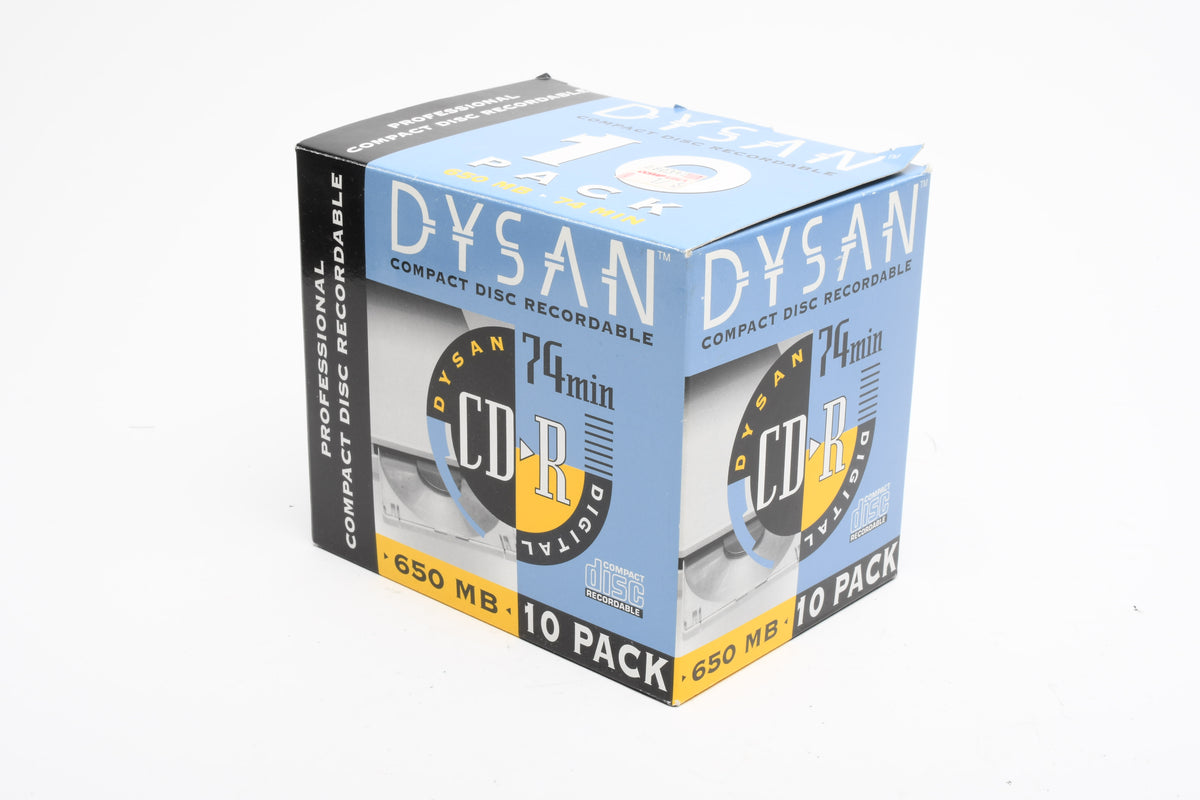 8X Dysan CD-R 650B 74min Recordable CDs Individually wrapped, New