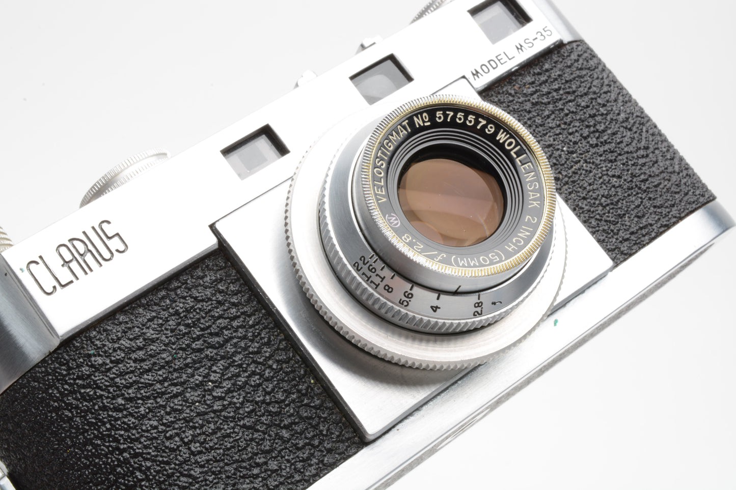 Clarus MS-35 35mm Camera w/Wollensak 50mm f2.8 lens, tested, works great, clean