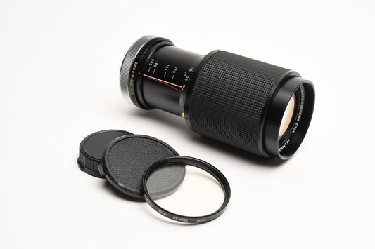 Vivitar 75-205mm f3.8 zoom lens, caps, UV, smooth, Canon FD Nice!!