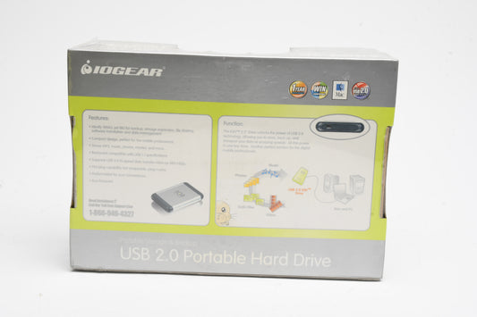 IOGear USB Portable 160GB Hard Drive 5400 RPM GHD425U160, NIB