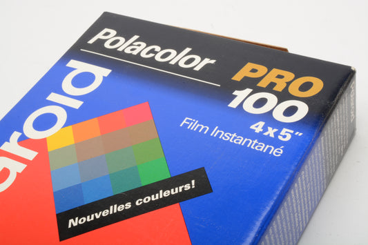 Polaroid Polacolor Pro 100 4x5 sheet film (20X) Expired 08/1994
