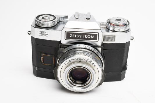 Zeiss Ikon Contaflex 35mm SLR With Tessar 50mm f2.8, Parts or Repair