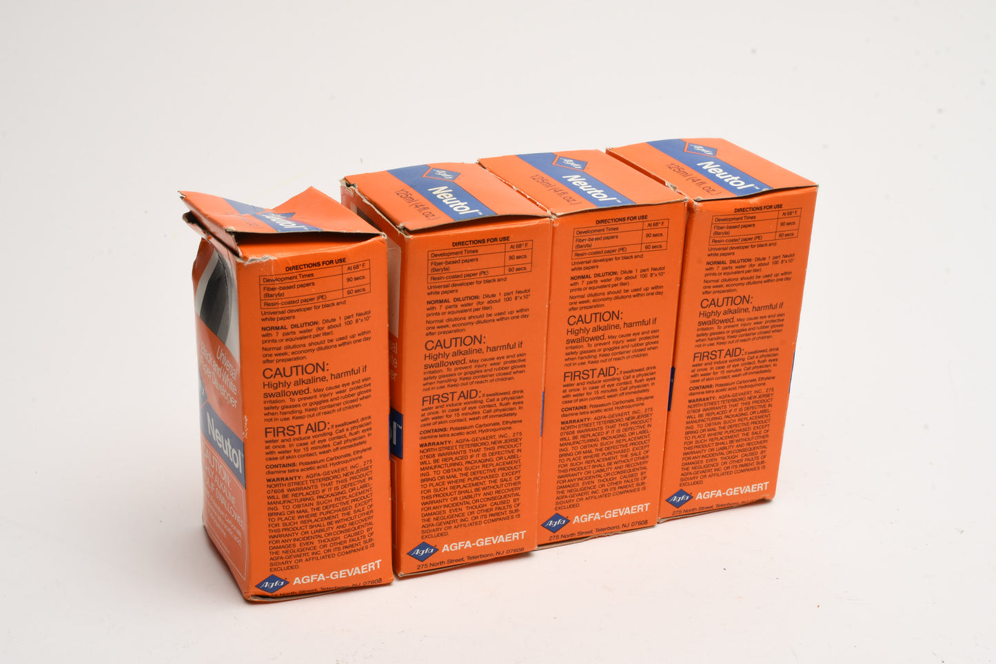 4X Agfa Neutol Liquid Paper Developer 4 fl oz. New
