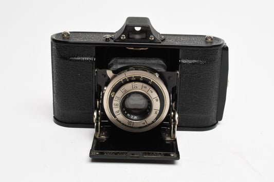 Agfa Ansco Memo 35mm Camera w/Memar f5.6 Lens, 2X Film Cassettes, Vintage, Works!