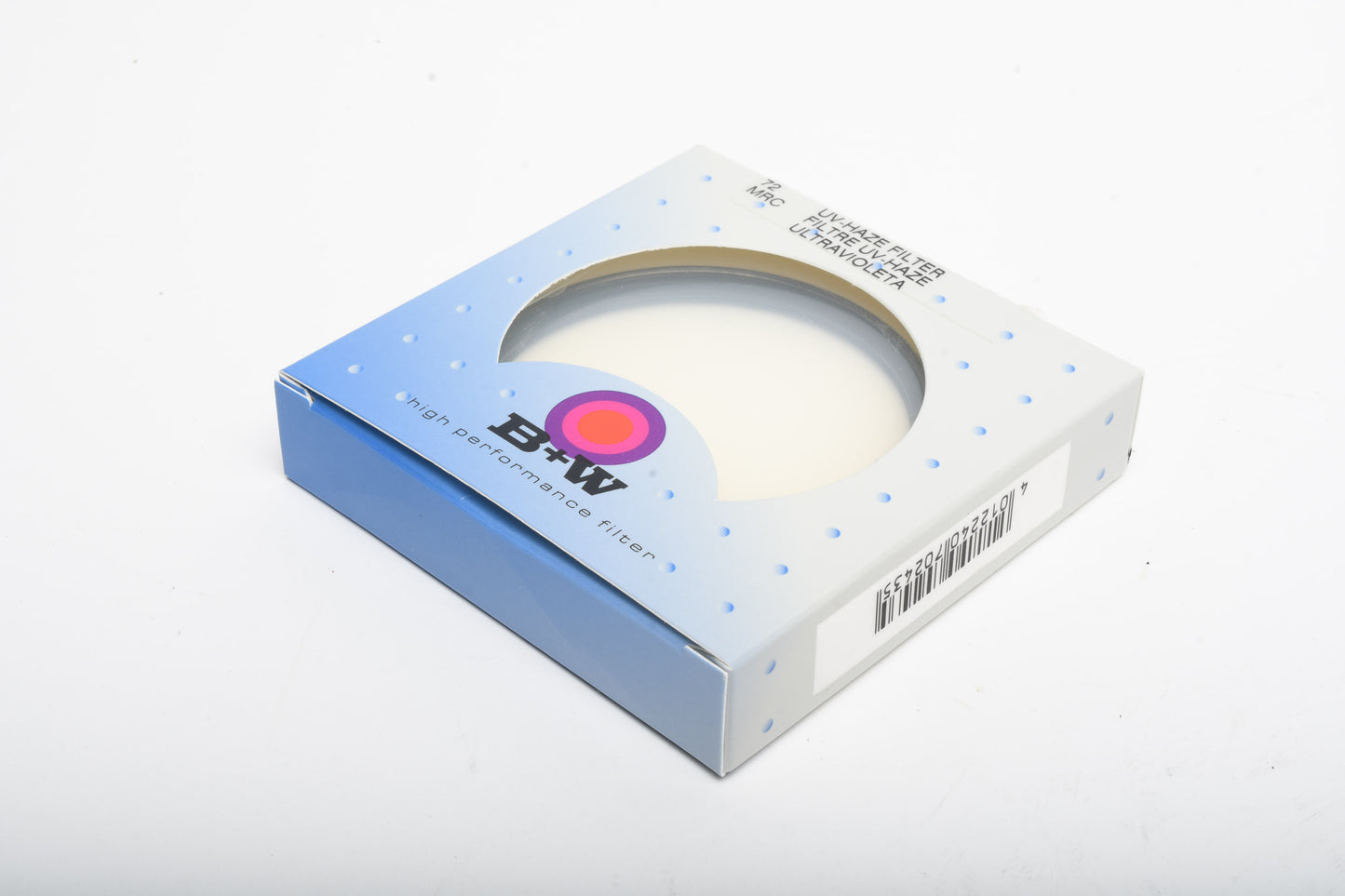 B+W 72mm 010 UV 1x MRC filter in jewel case, Clean glass 70243