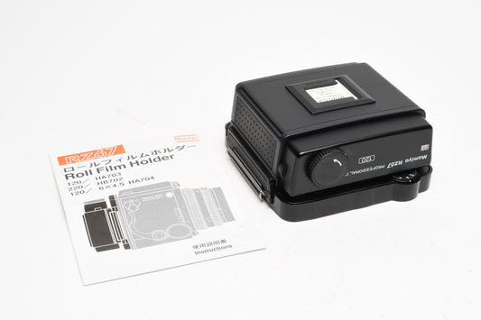 Mamiya 120 Back RZ67 Professional II back, DS, Cap, Mint-