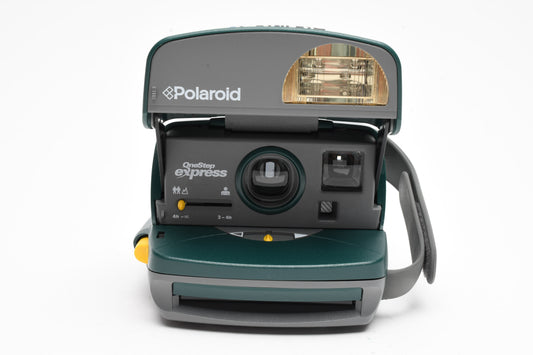 Polaroid One Step Express (Green) NIB - Never Used + Case