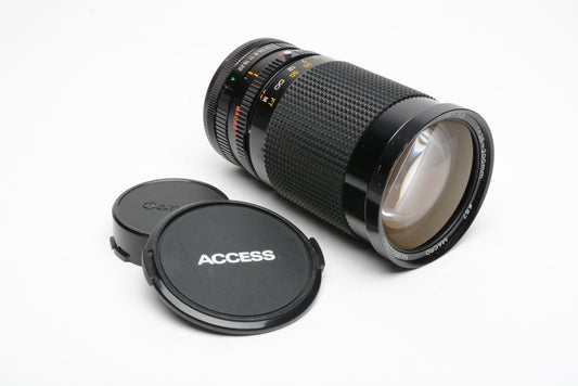 Access P-MC 35-200mm f3.8-5.3 Macro zoom lens for Canon FD Mount, nice