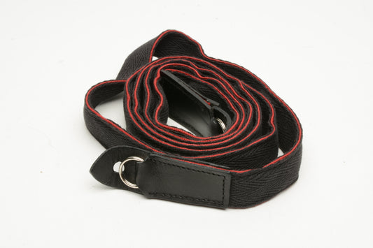 Black Label Bag Long Cloth Racing Camera Strap (Black) #BLB209, New