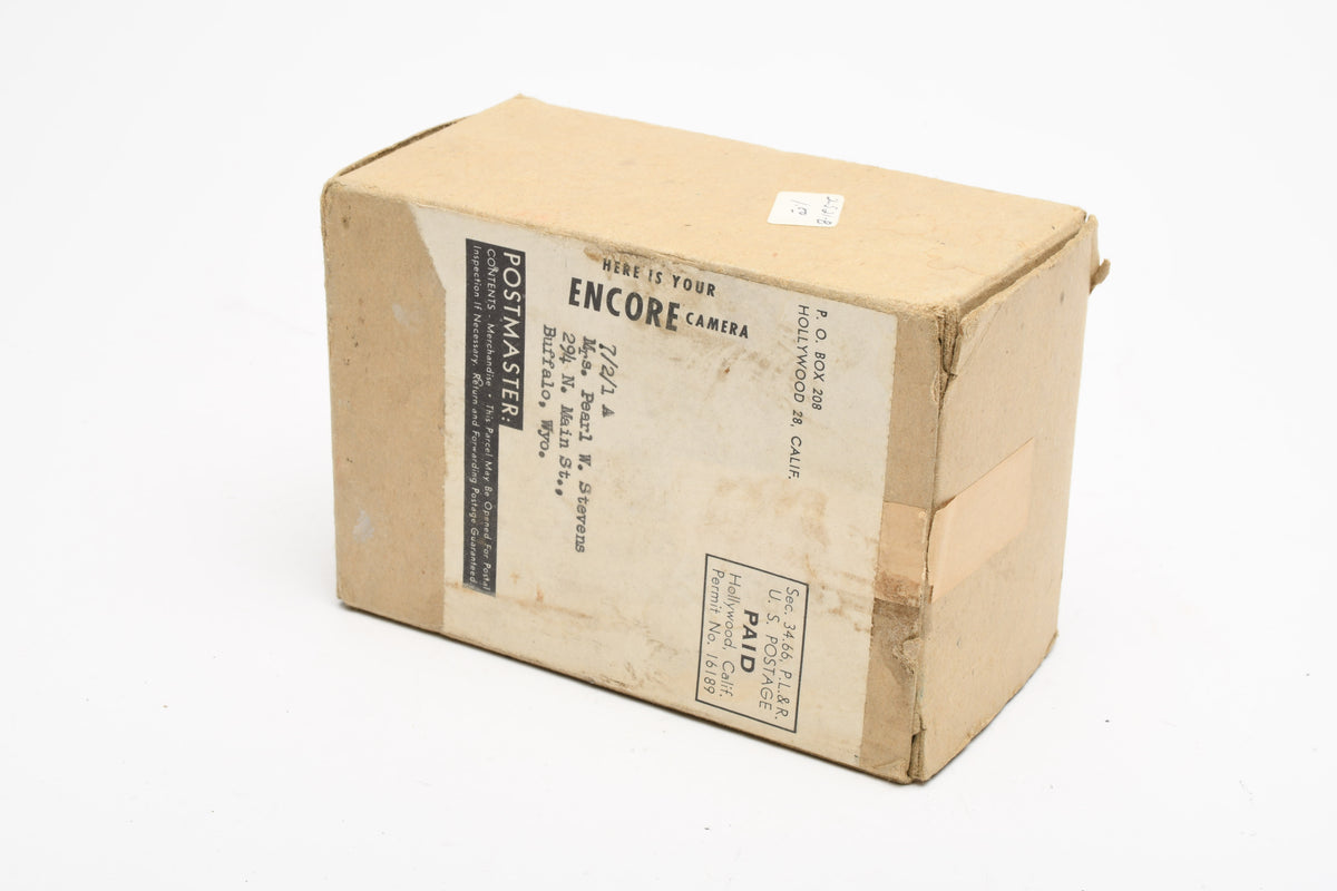 Encore Deluxe Box Camera, Boxed, Nice collector