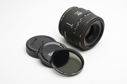 Sigma EX 50mm f2.8 Macro 1:1 Macro lens for Pentax AF + Moose's Pola filter!