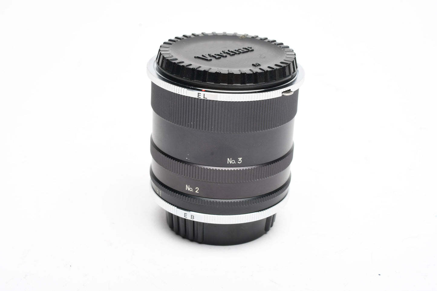 Minolta Macro Extension Tube Set EB EL 1, 2, and 3 for MD Mount, Caps