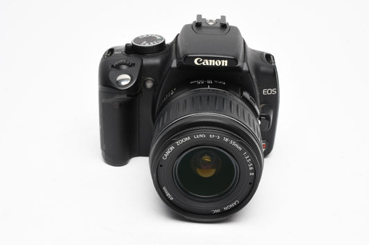 Canon Digital Rebel XT 8MP DSLR w/18-55mm F3.5-5.6 II, Case, Tested, Clean