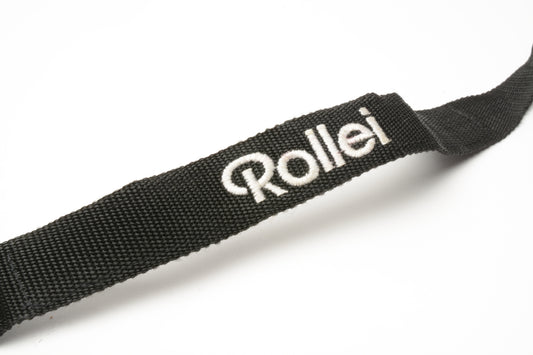 Rollei Black/Silver camera neck strap for Rolleiflex SLX/SL66 w/Lugs