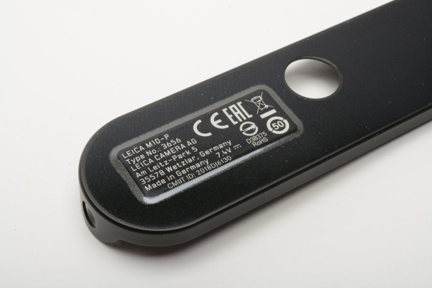 Leica Base Plate for M10-P, Black Chrome, New #3656