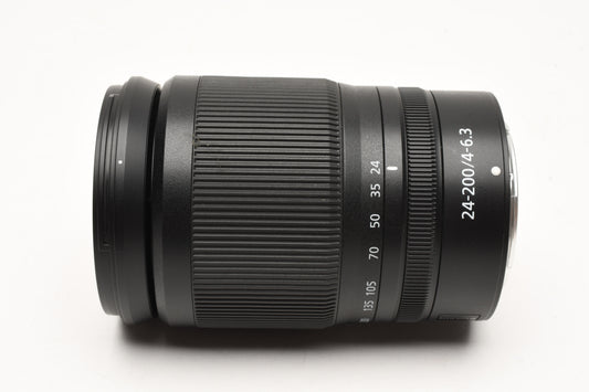 Nikon Nikkor Z 24-200mm f4-6.3 VR zoom lens, UV+Caps, Boxed, USA