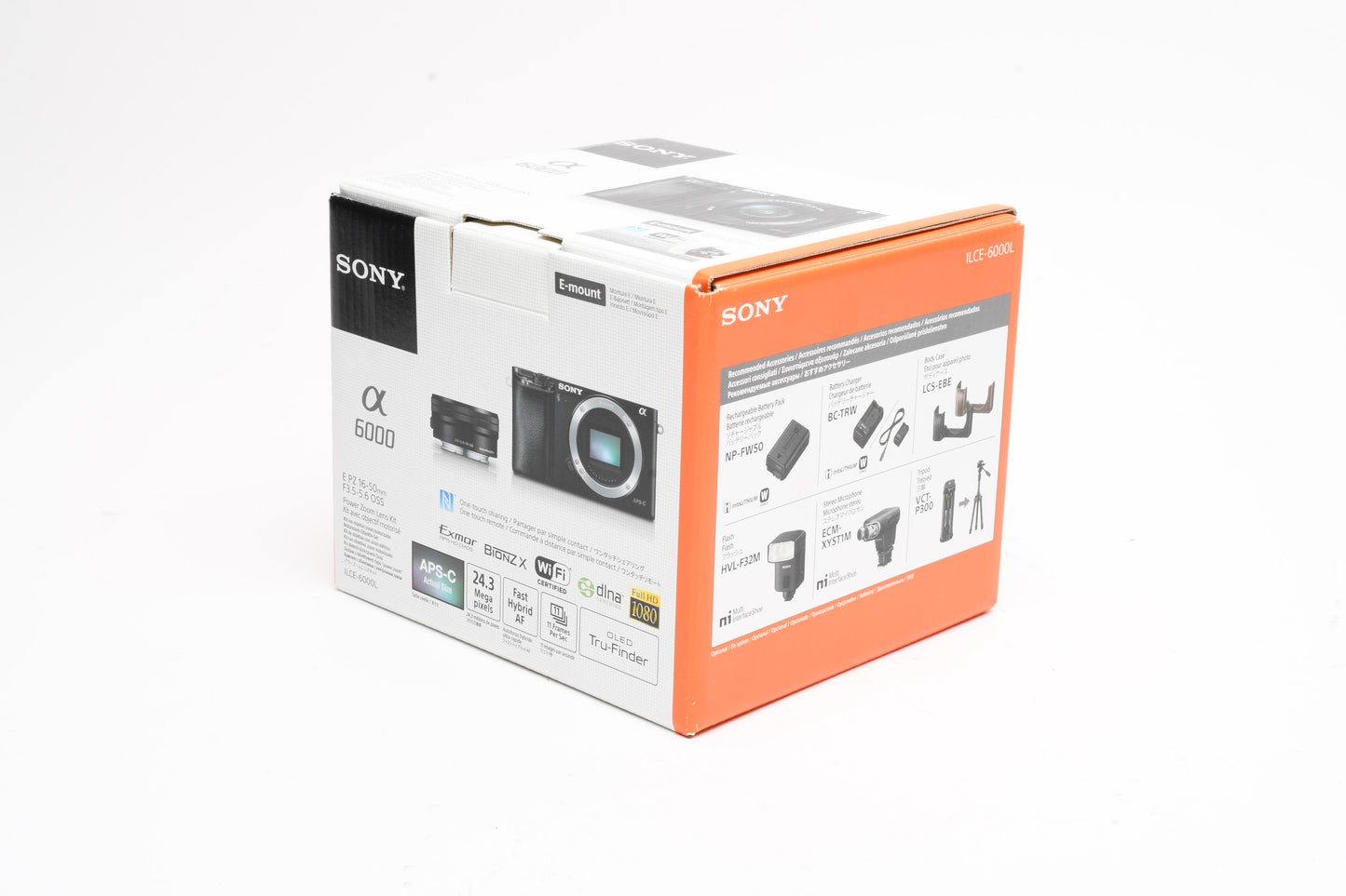 Sony A6000 Mirrorless w/16-50mm zoom, 2X batts, charger, Only 2718 Acts, Boxed