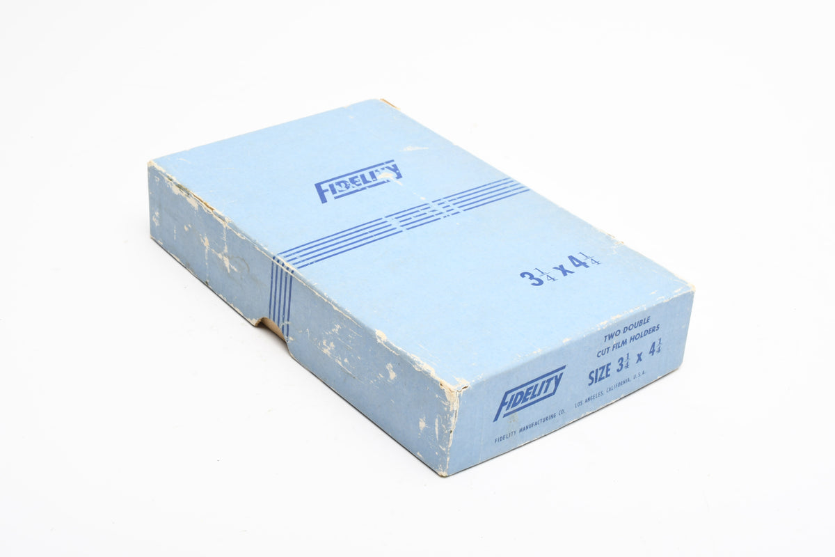 Fidelity 3 1/4 x 4 1/4 Cut film sheet film holders NIB, NEVER USED