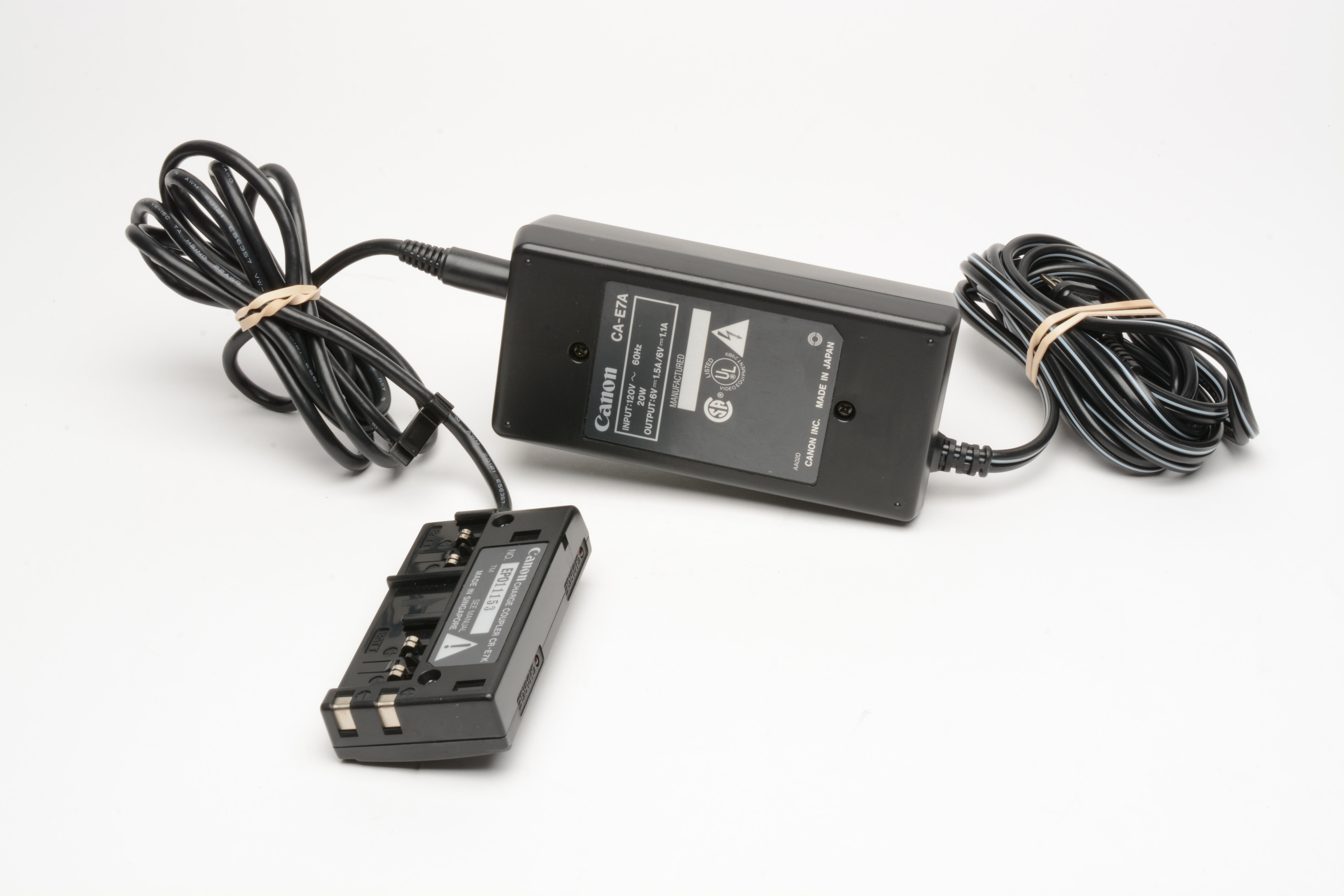 Canon CA-E7 AC/DC Power Supply Adapter w/Canon Charger Coupler CR