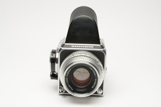 Hasselblad 500C w/80mm f2.8, Prism, A16 Back, Very clean, New seals, accurate!